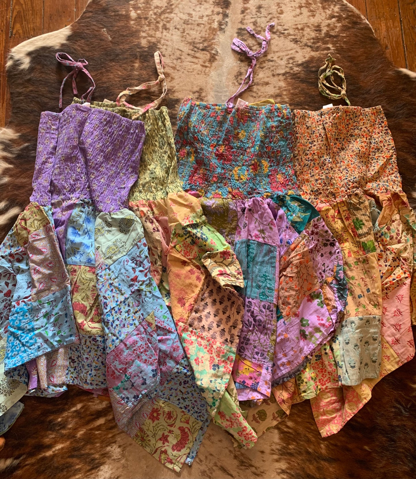Patchwork halter top