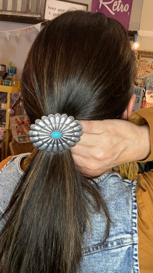 Concho hair tie