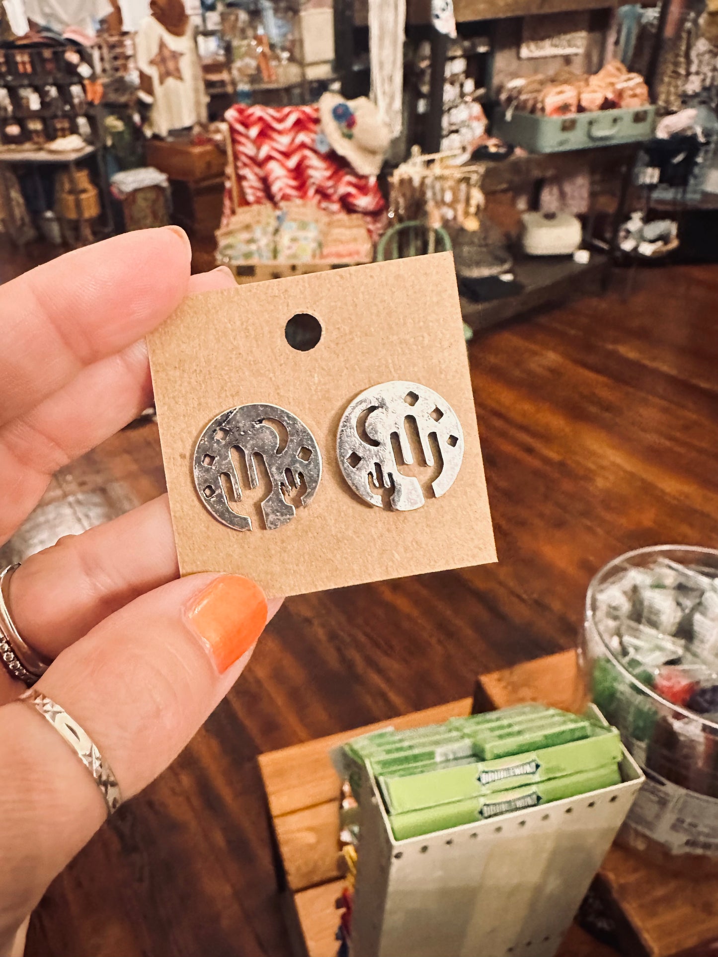 Cactus Scene Studs