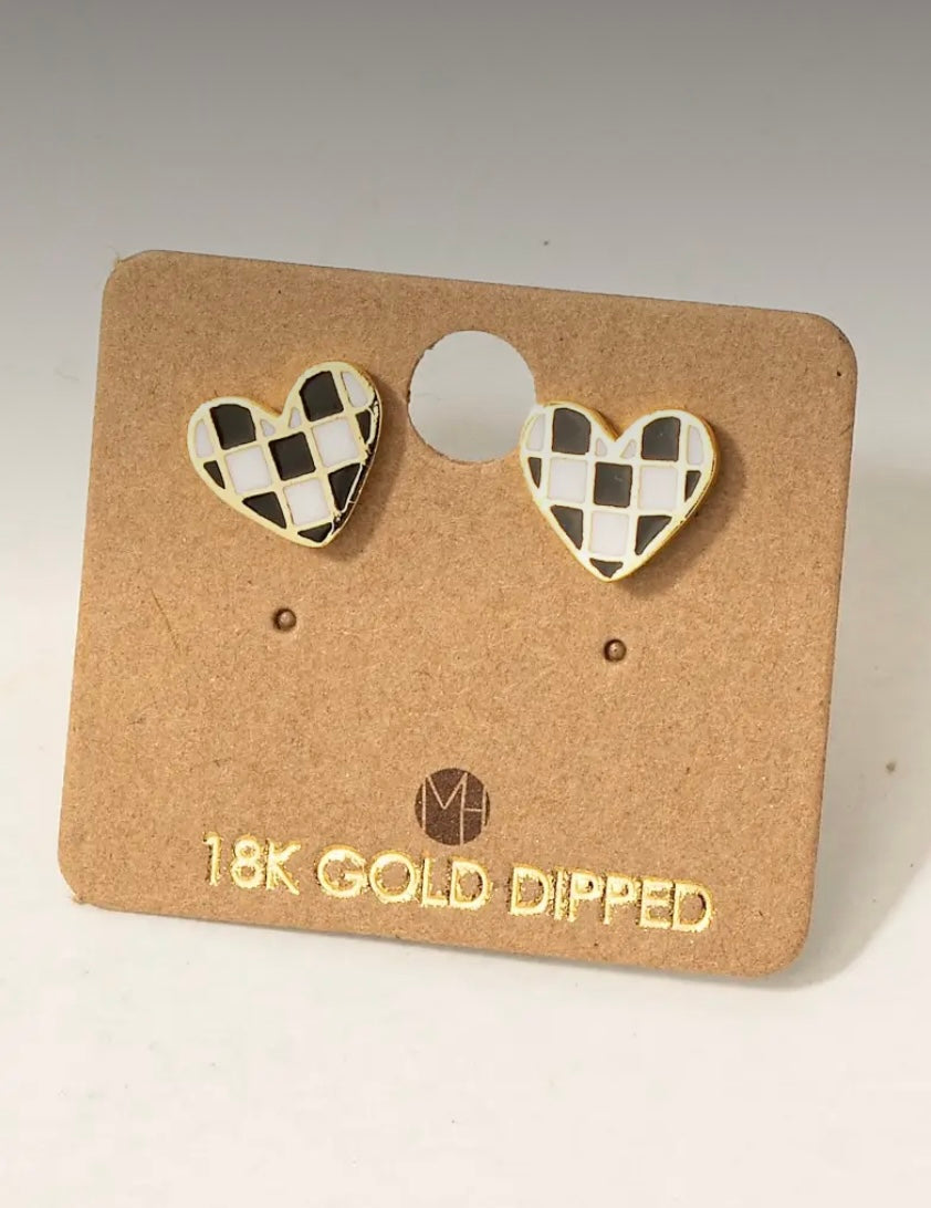 Check heart studs