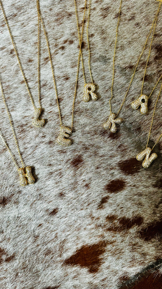 Bubble Letter Necklaces