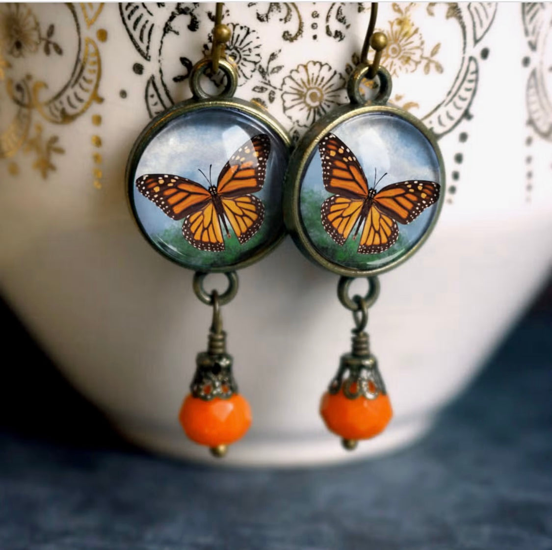 Monarch Butterfly Earrings