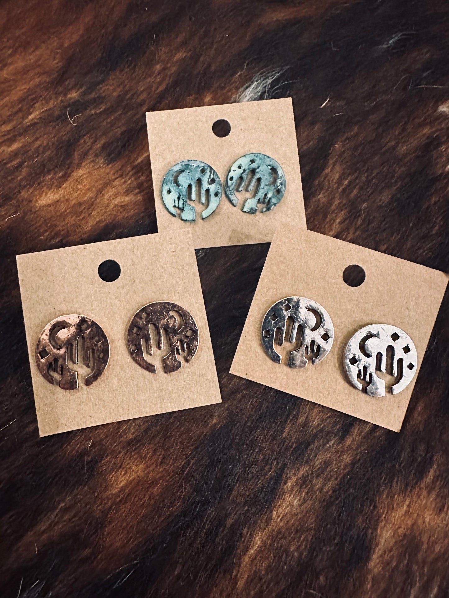 Cactus Scene Studs