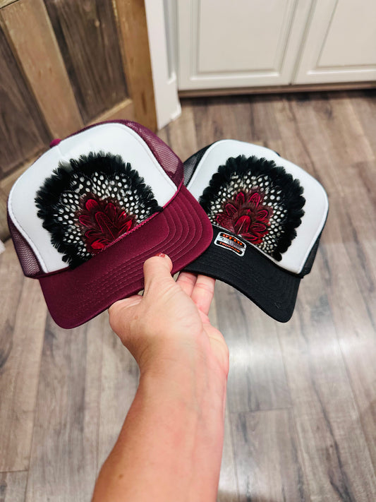 Burgundy dream hat