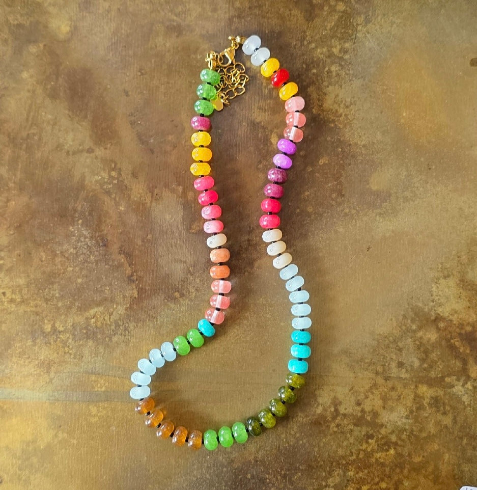 Multi stone necklace