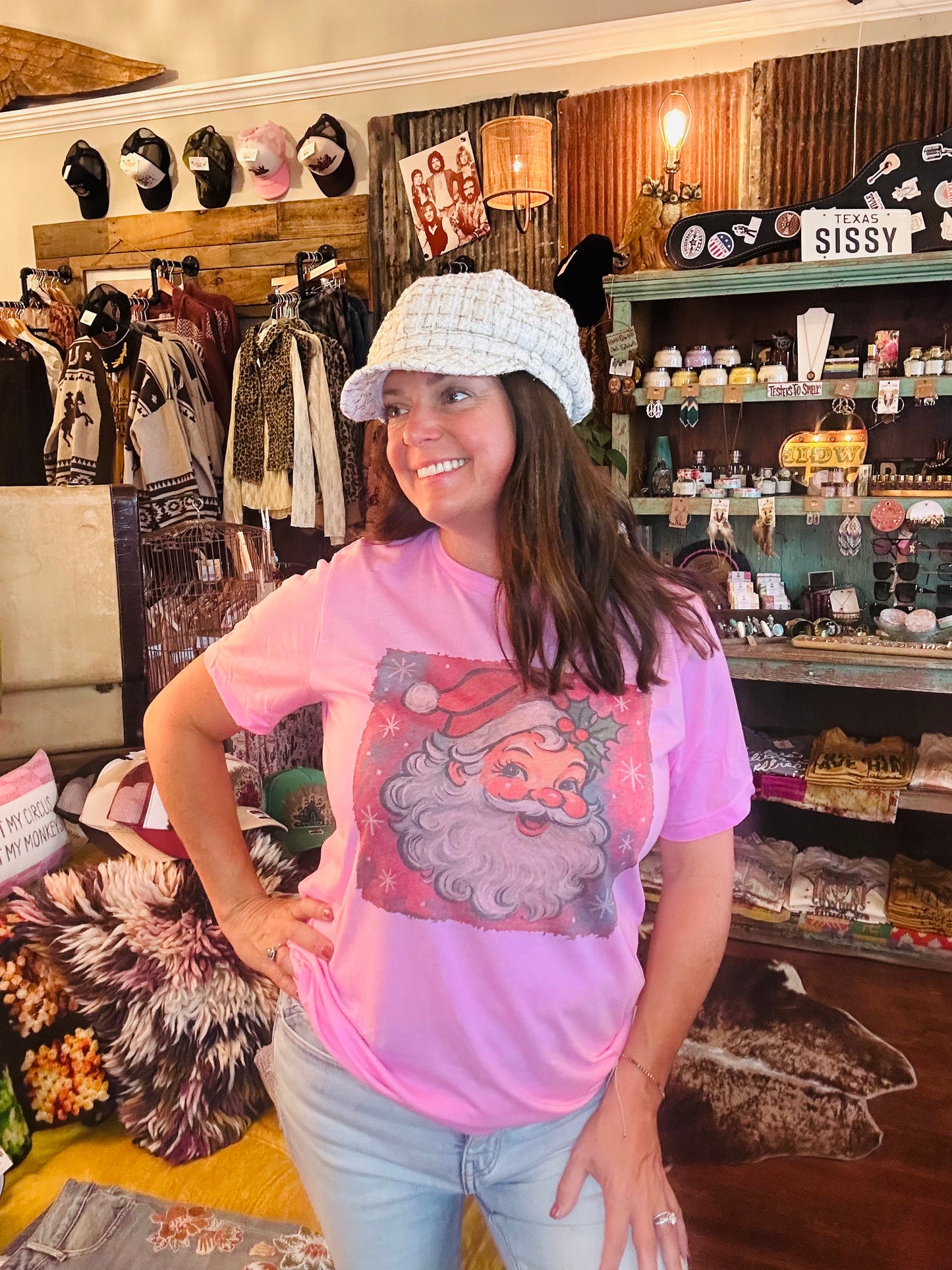 Pink Santa Tee