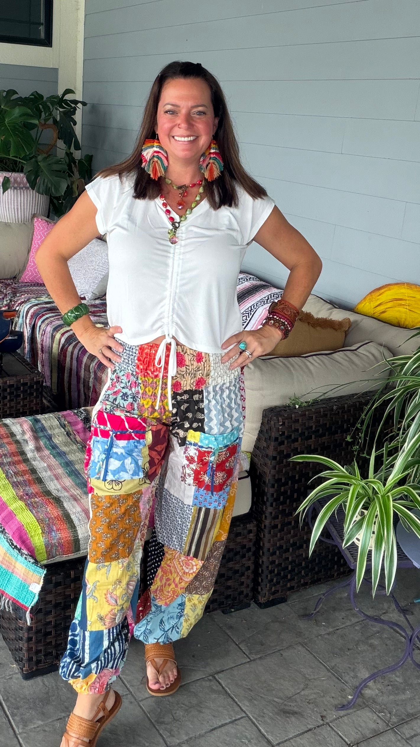 Cinchy Patchwork pants