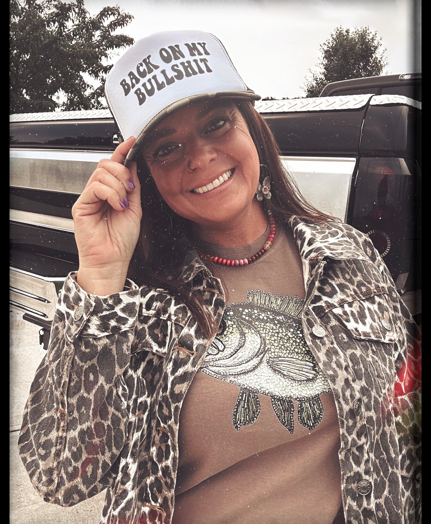 Leopard Jean jacket