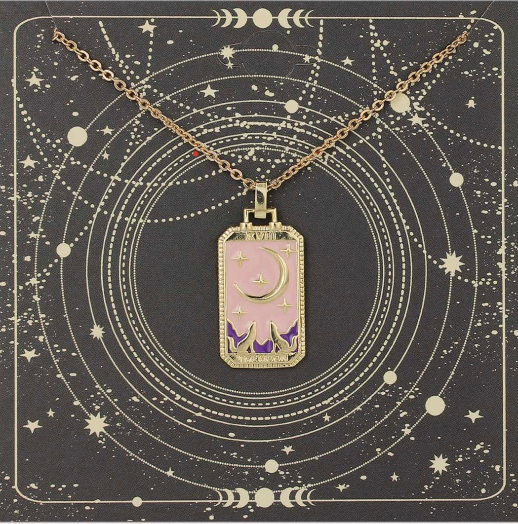 Mystic Moon Tarot Card Necklace