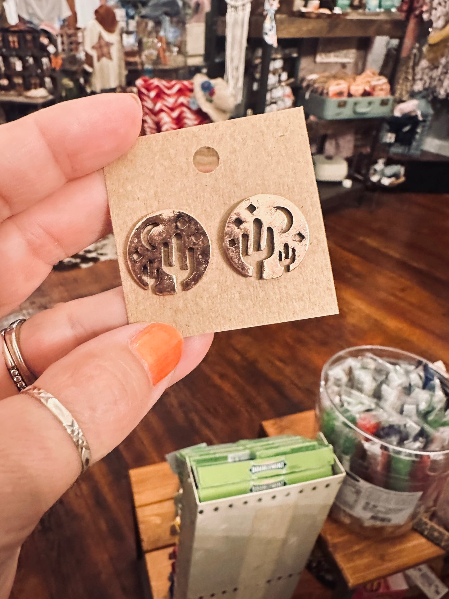 Cactus Scene Studs