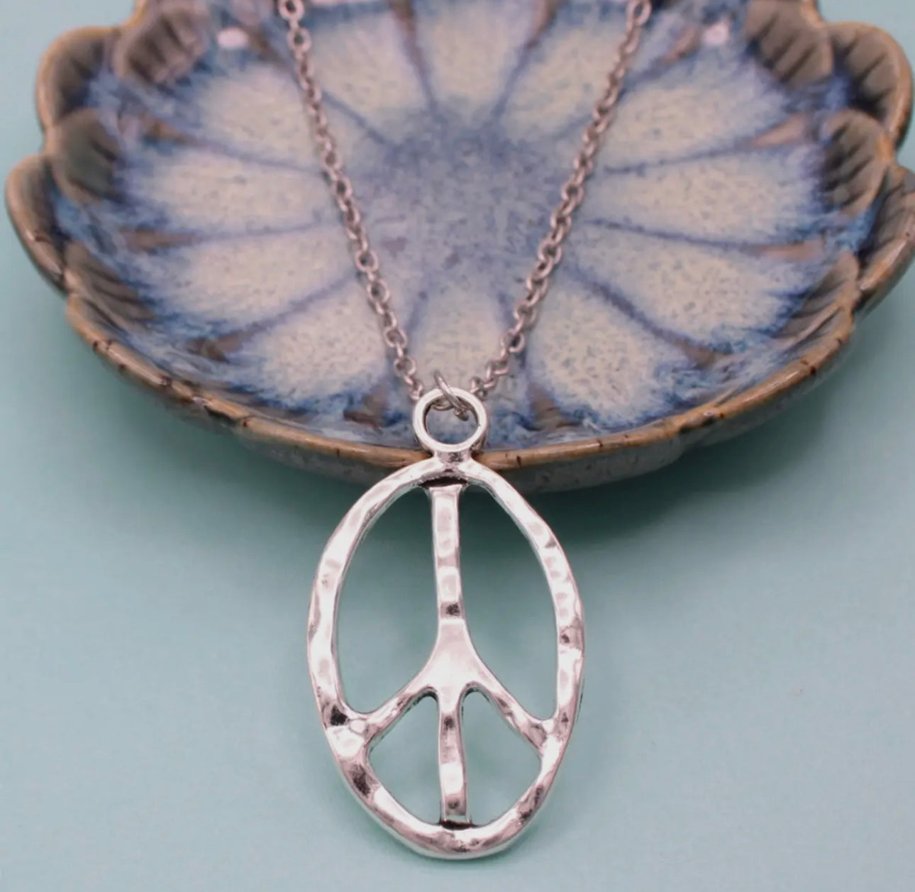 Silver Peace Necklace