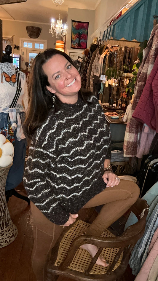 Chocolate Waves Sweater