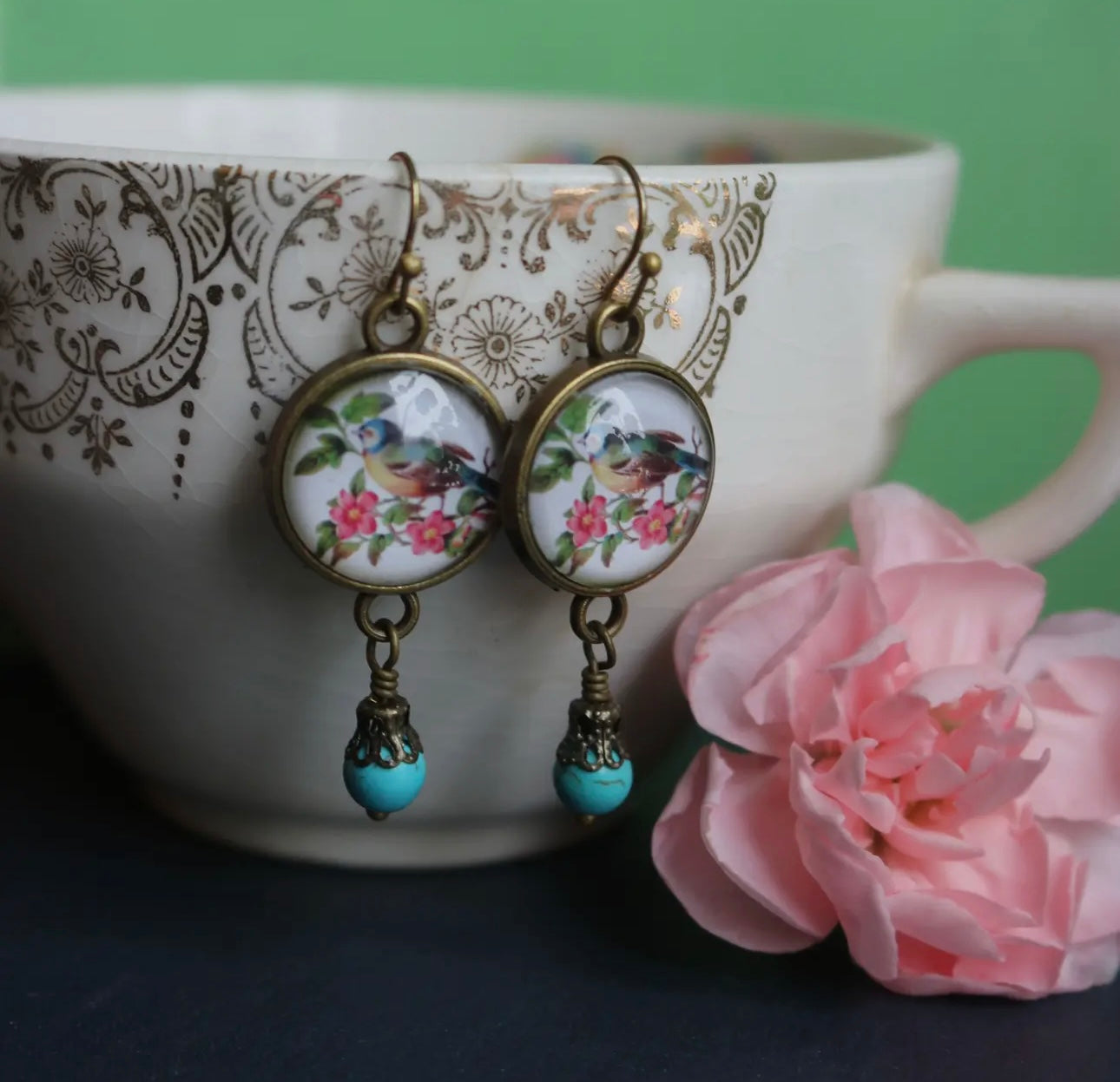 Bluebird cottage dangles