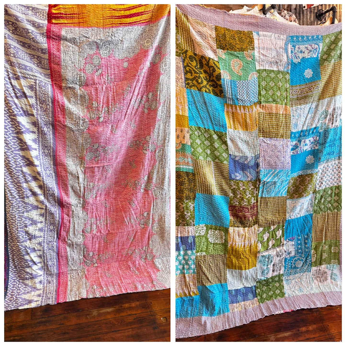Reversible twin quilt #4
