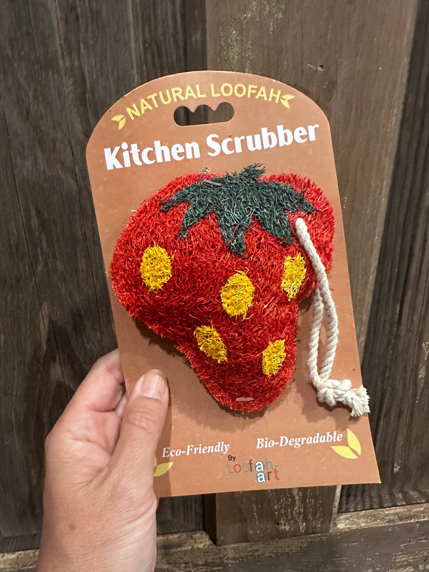 Stawberry scrubbie