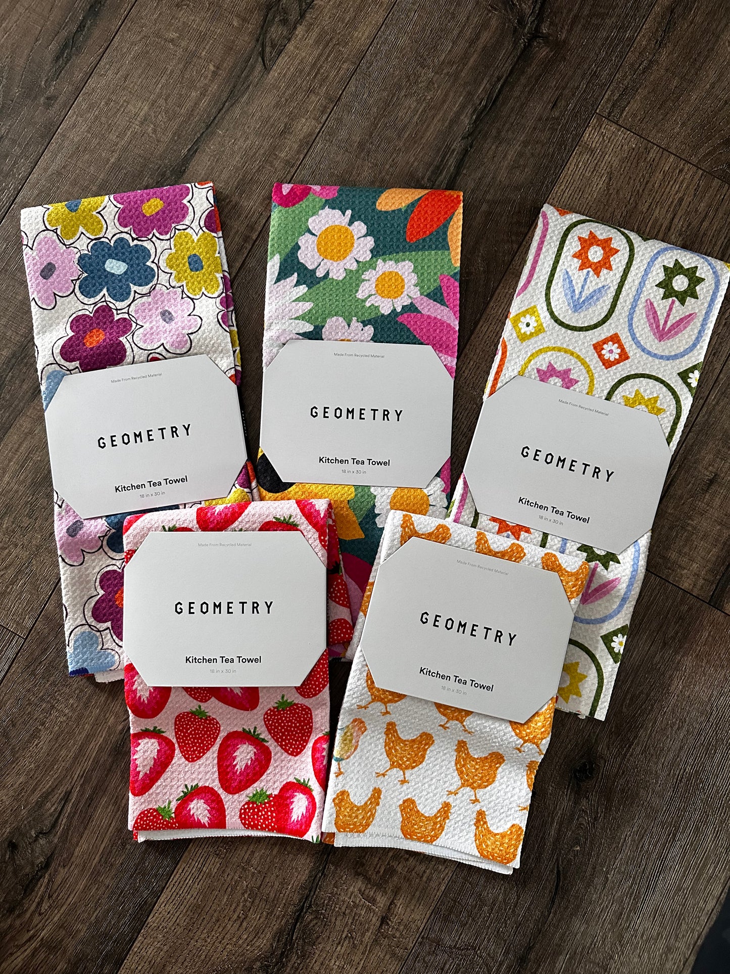 Geometry tea towel
