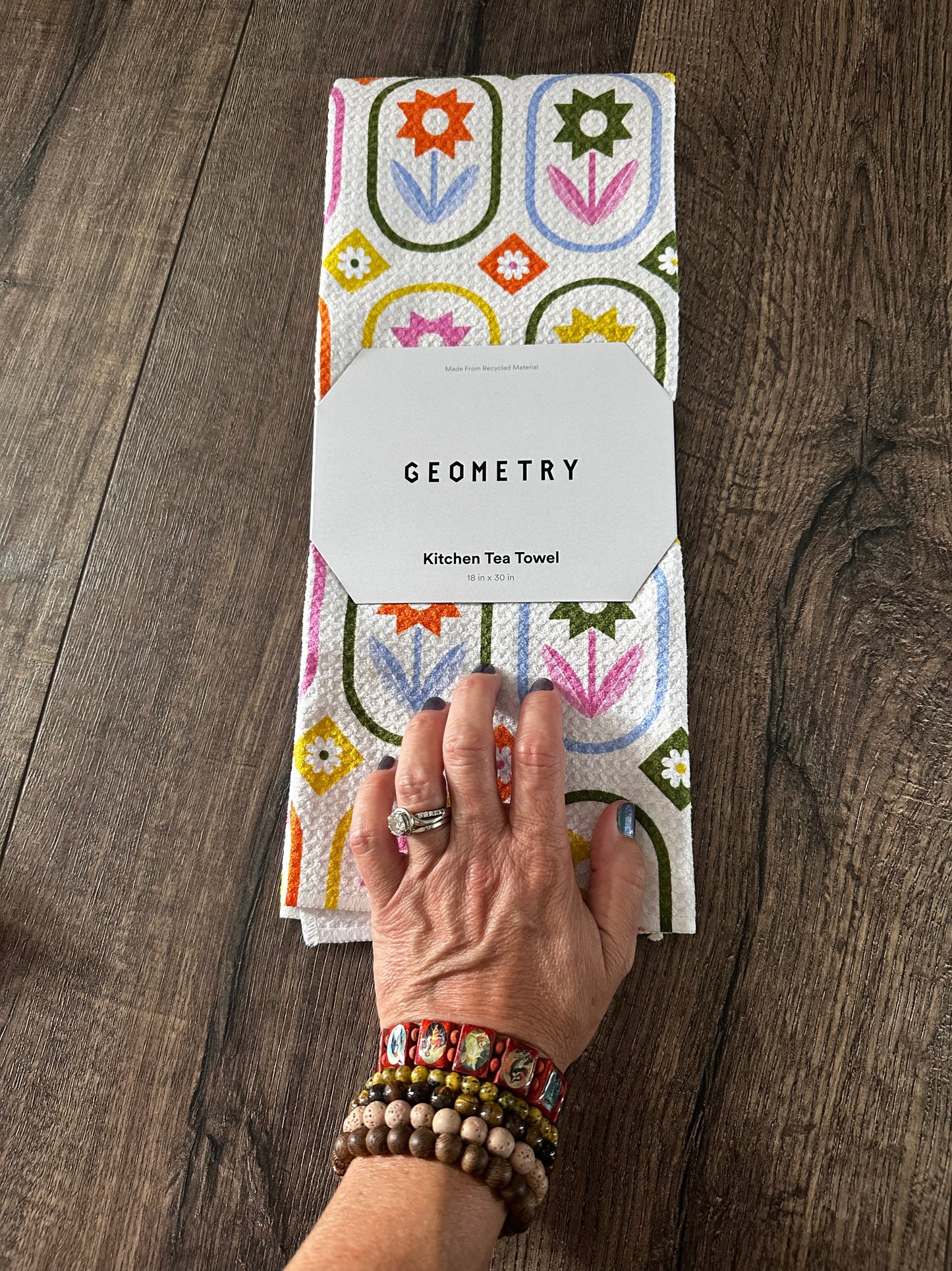 Geometry tea towel