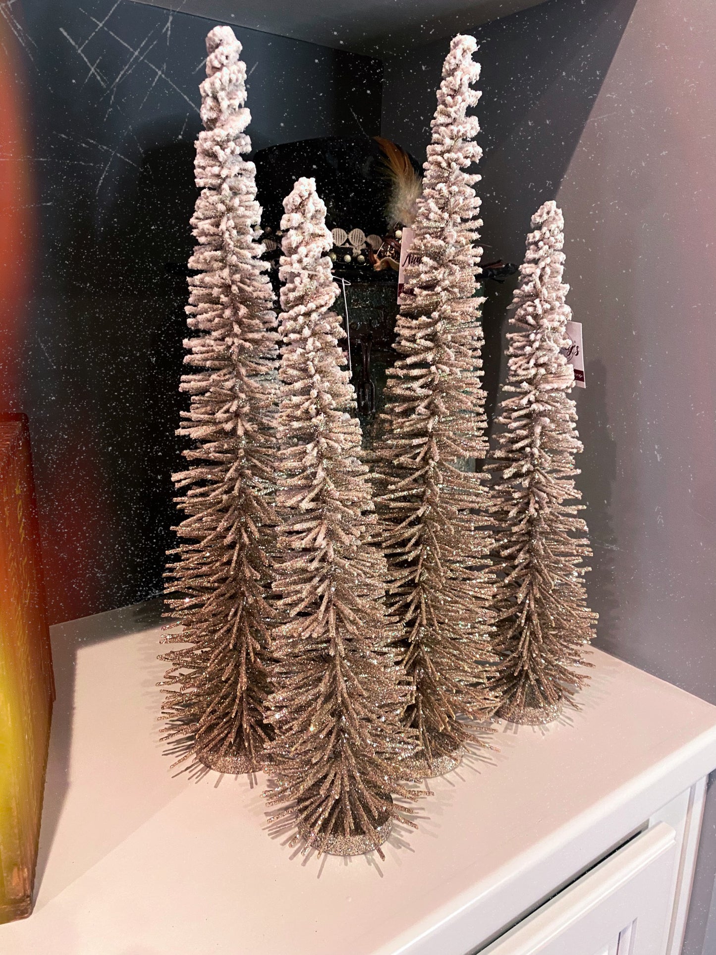 Champagne Glitter Trees