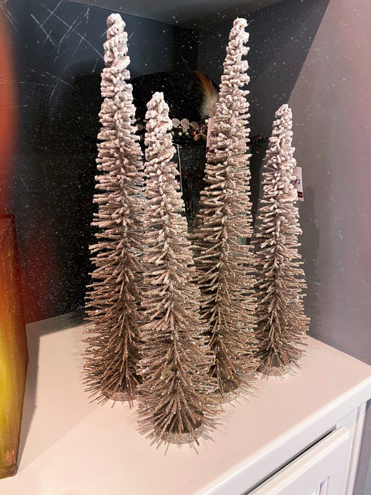 Champagne Glitter Trees