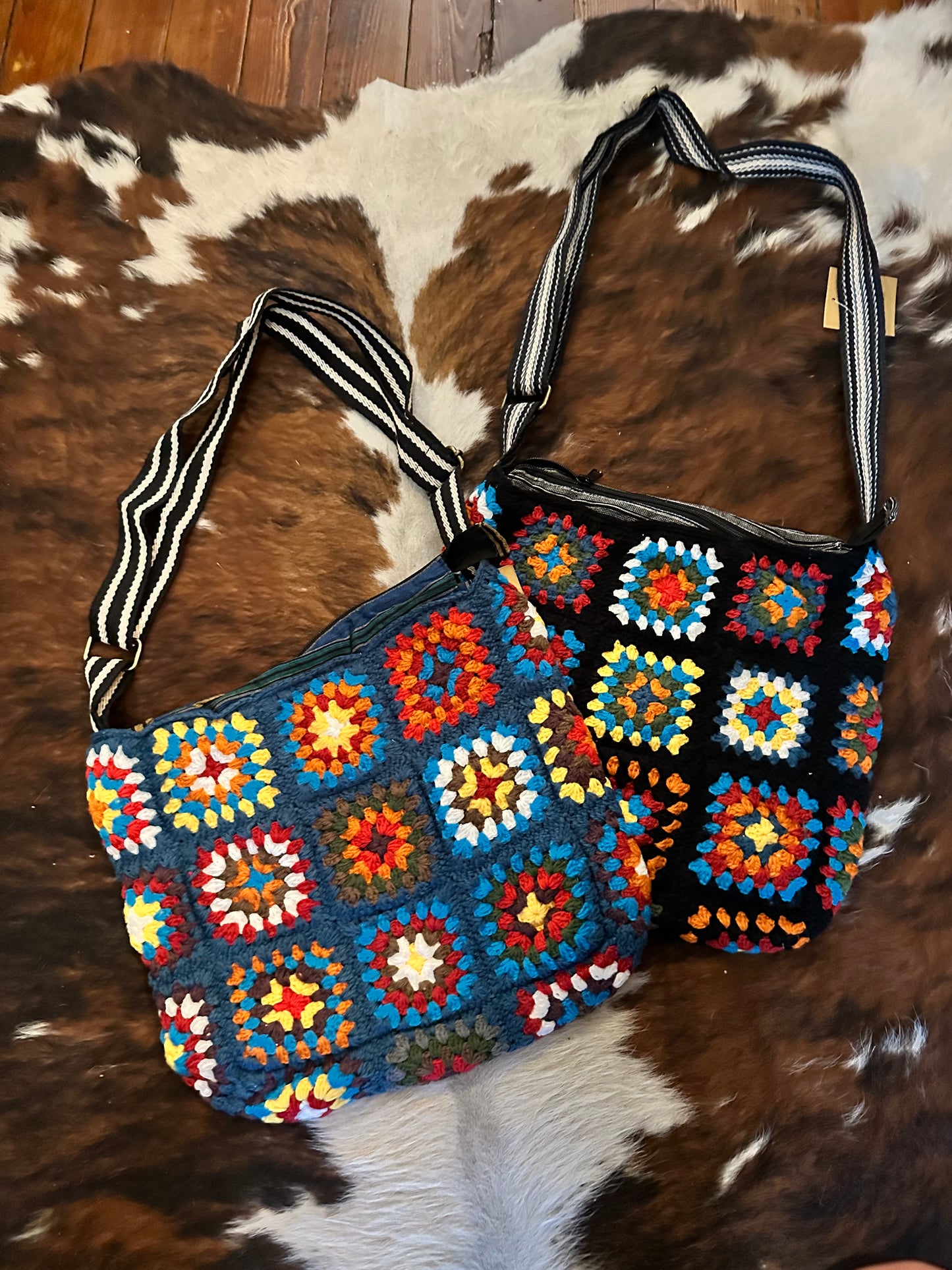 Crochet granny bag