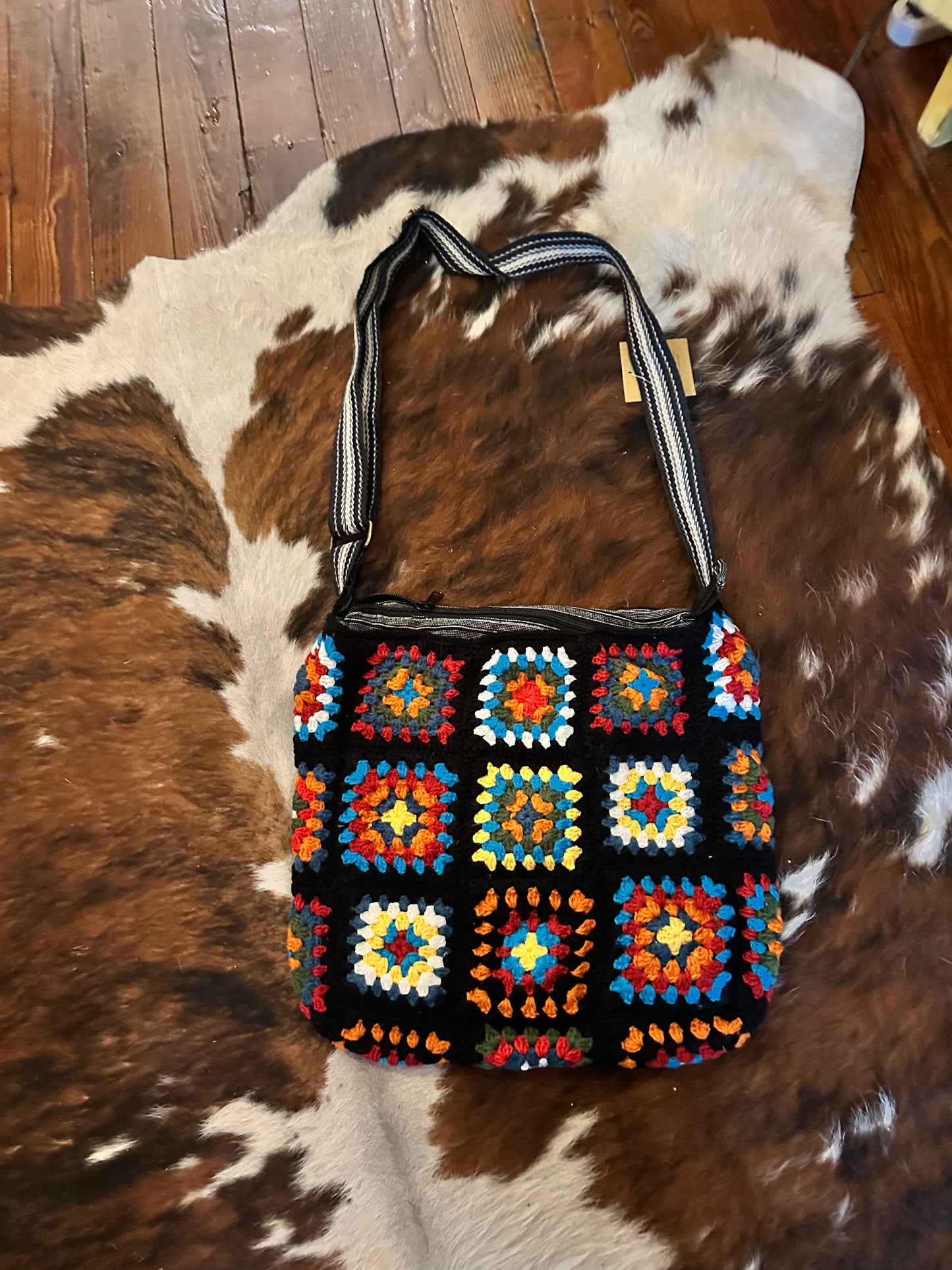 Crochet granny bag