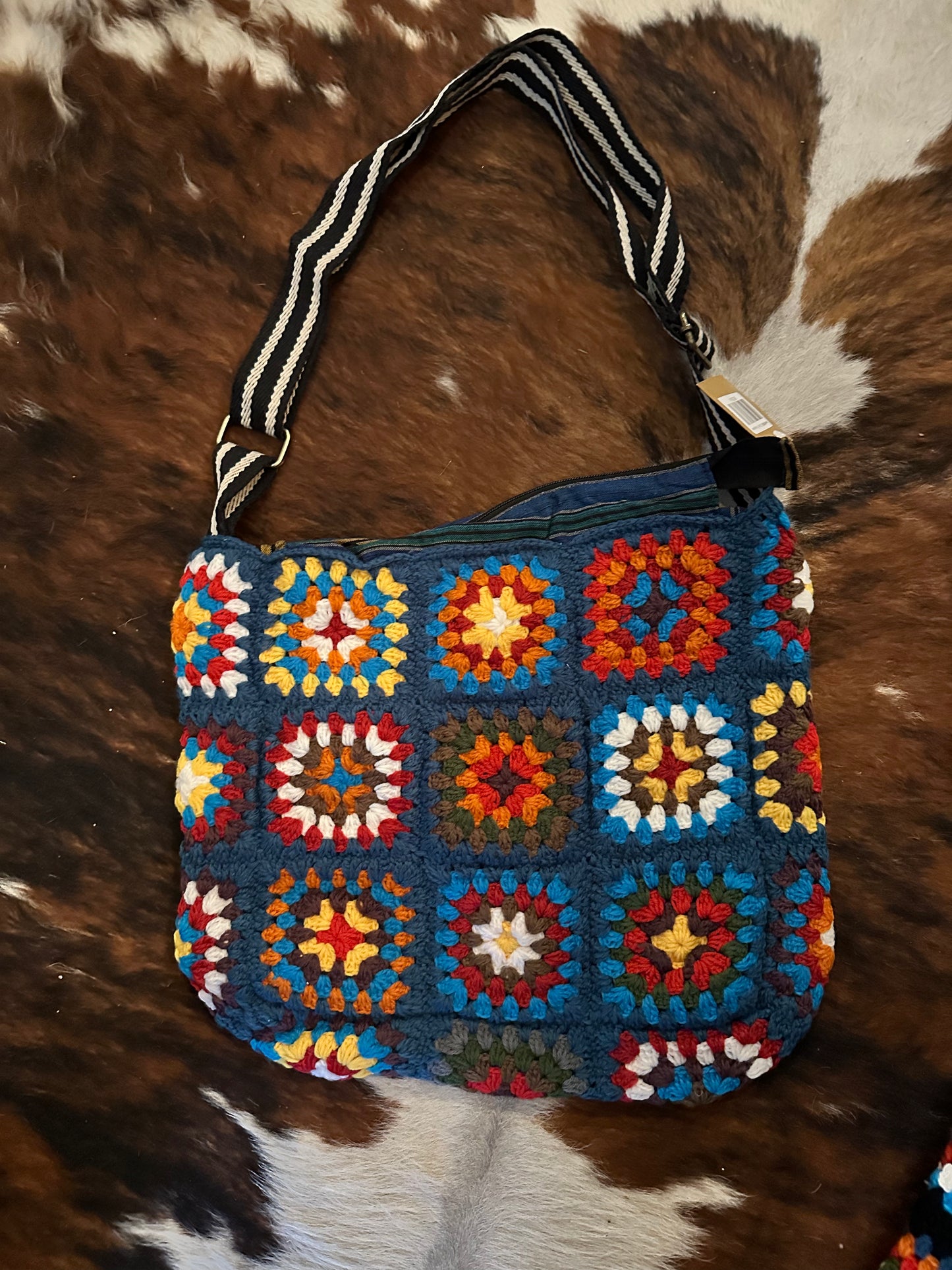 Crochet granny bag