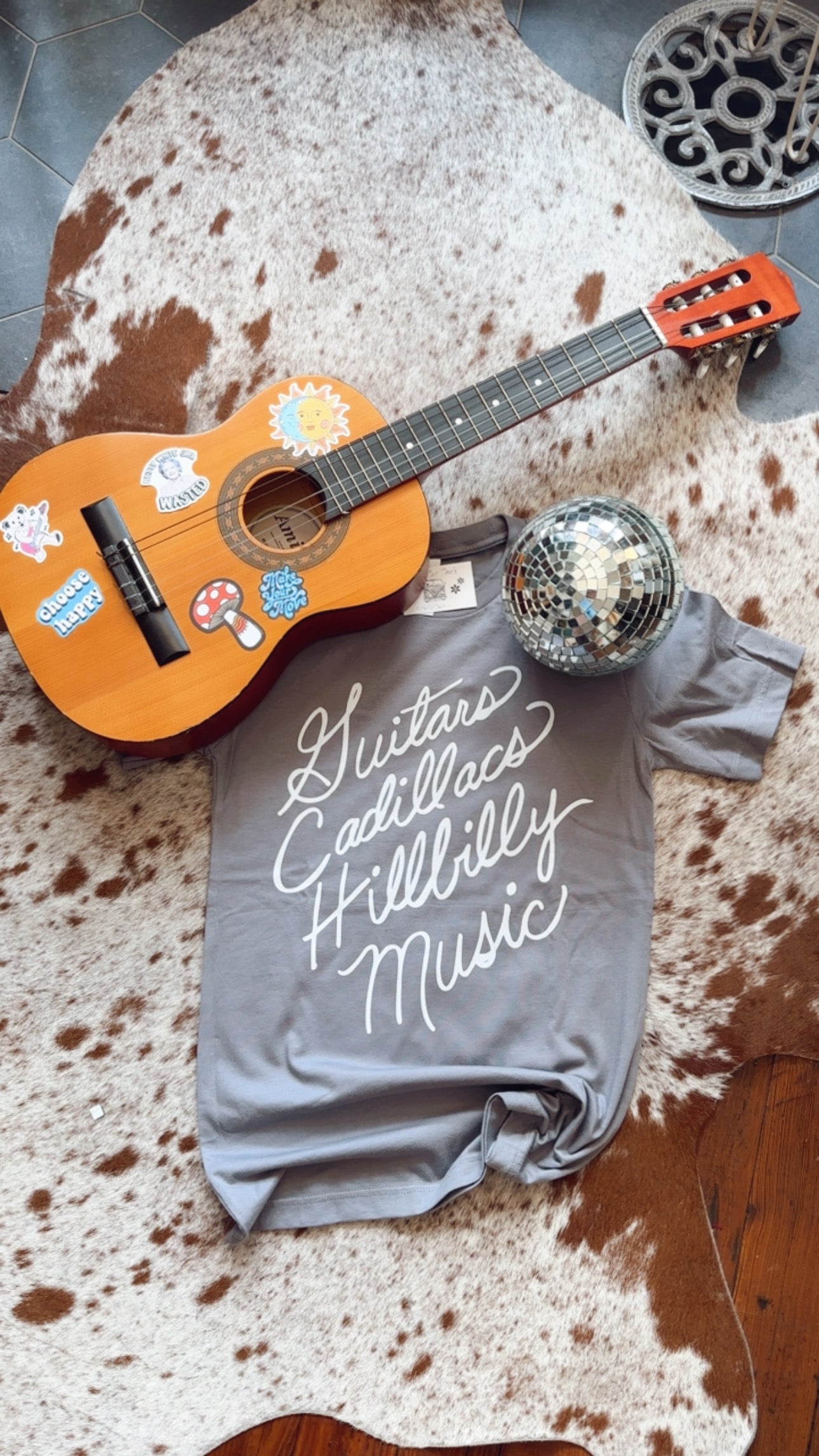 Guitars & Cadillacs tee – Eclectic Jade