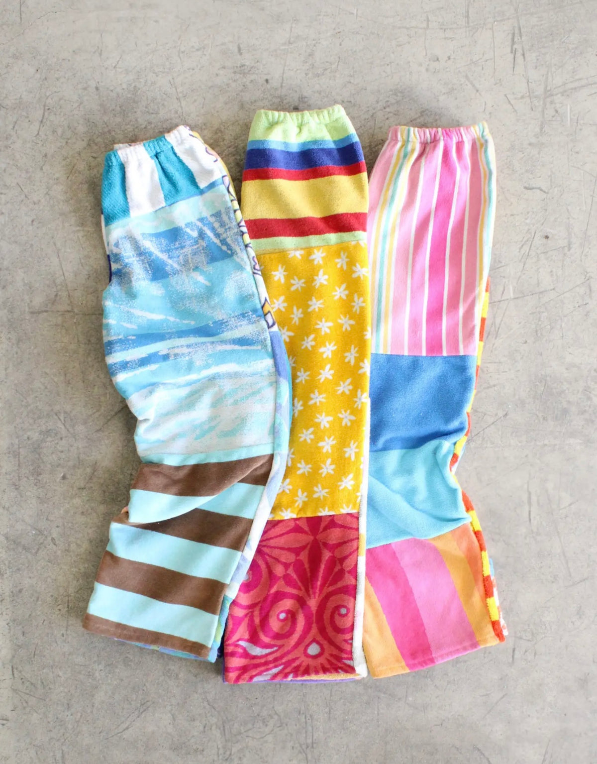 Towel pieced pants