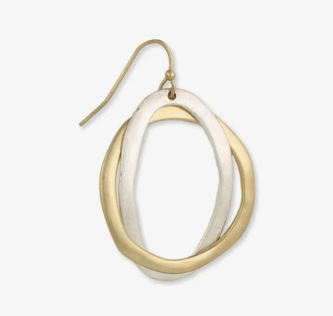 Museum Worthy Mixed Metal Linked Earrings