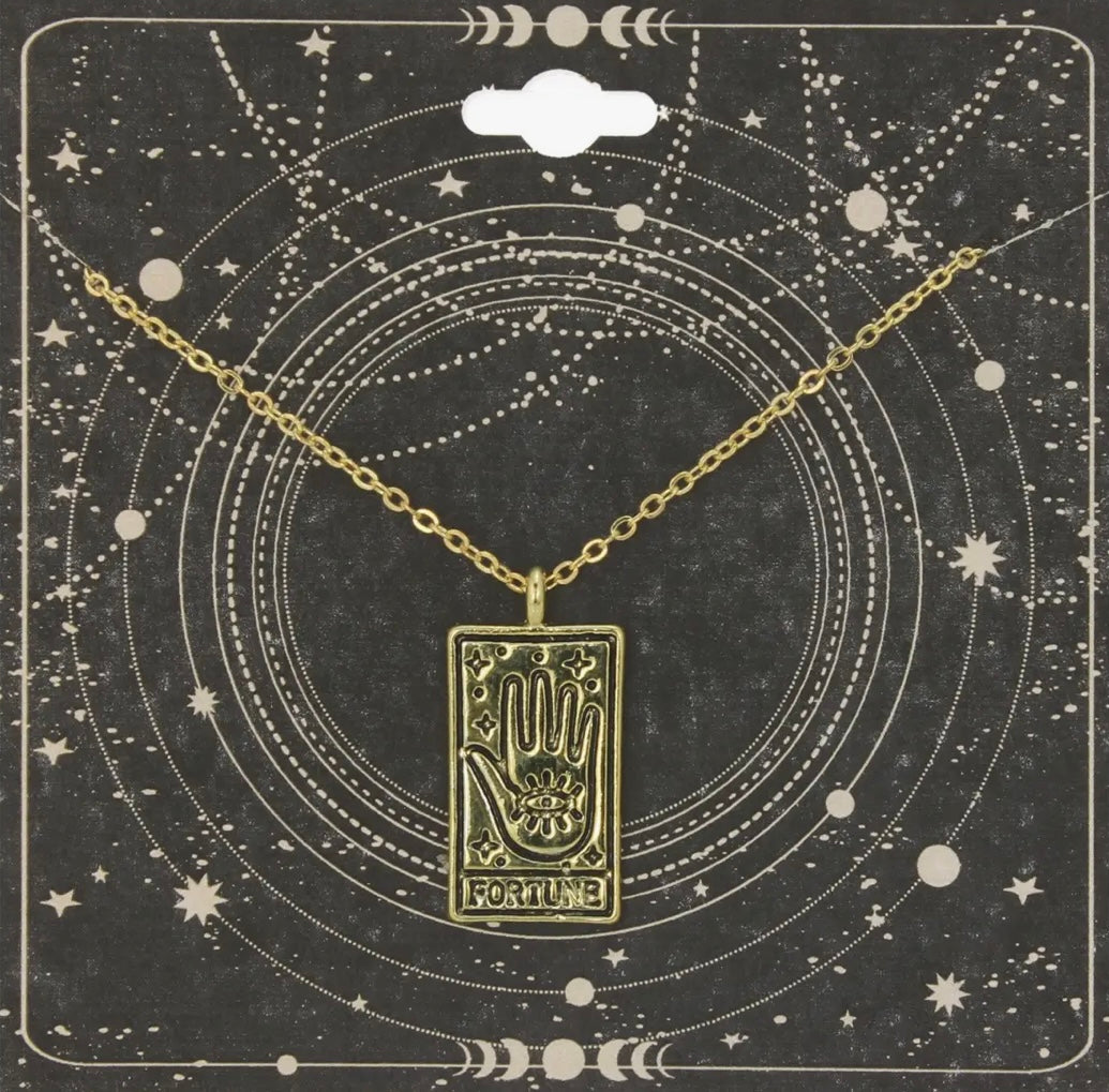 Major Arcana Gold Fortune Tarot Necklace