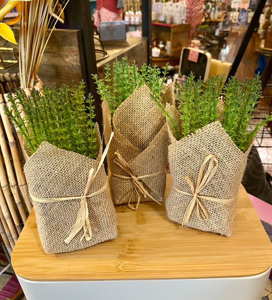 Burlap Greenery