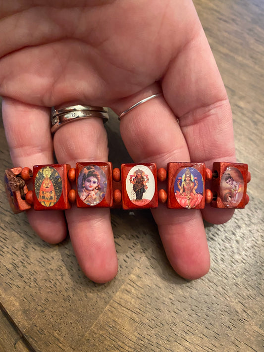 Buddha wood bracelet