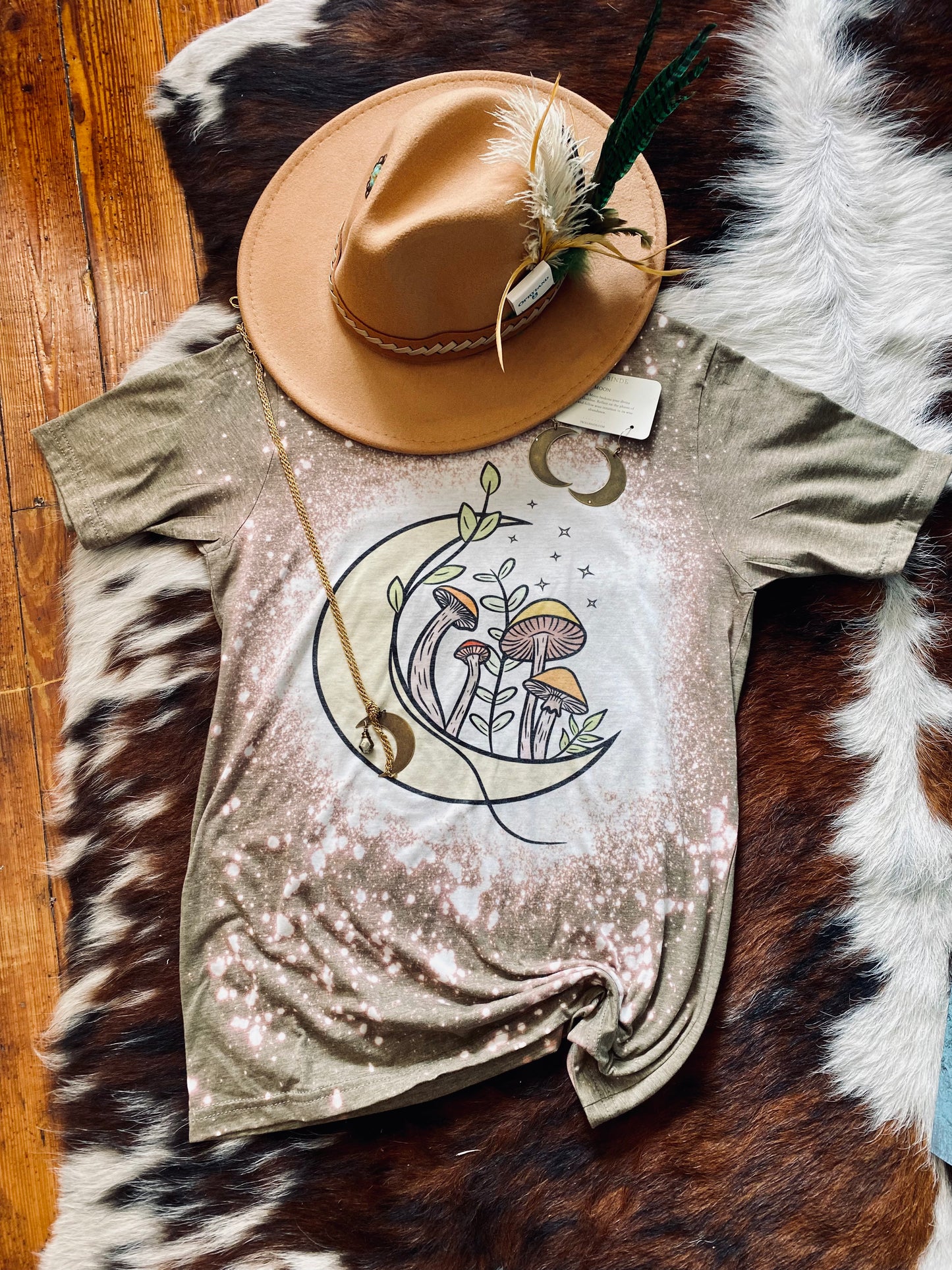 Magic Mushroom Moon Tee