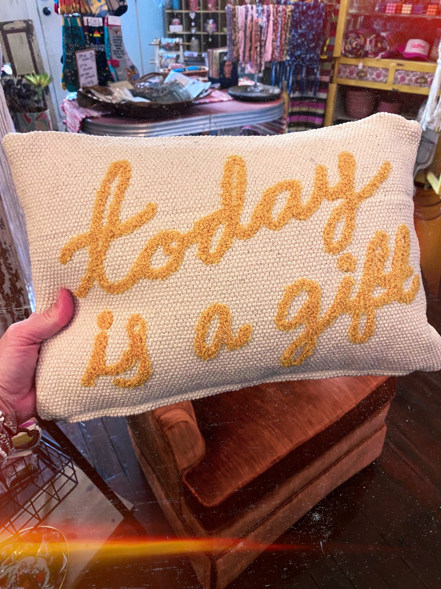 Today is a gift pillow