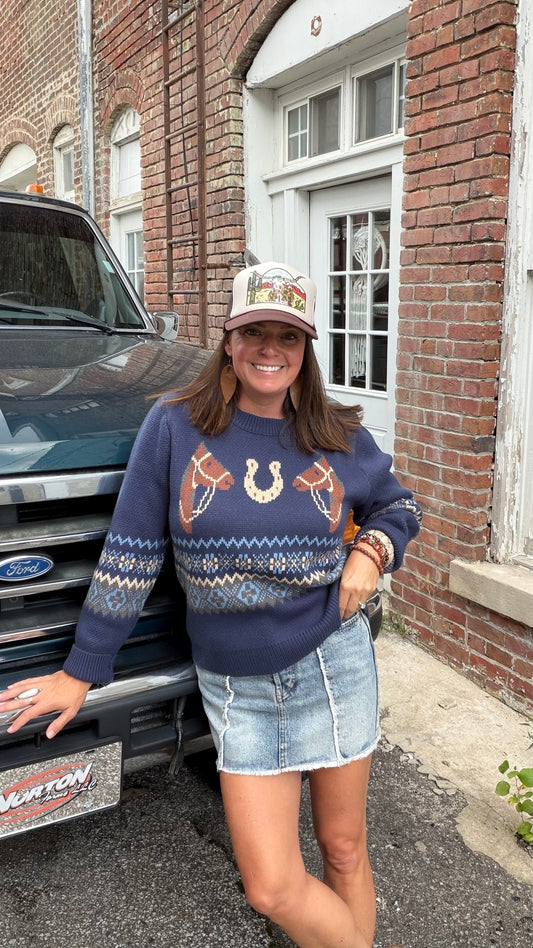 Dakota Horse Sweater