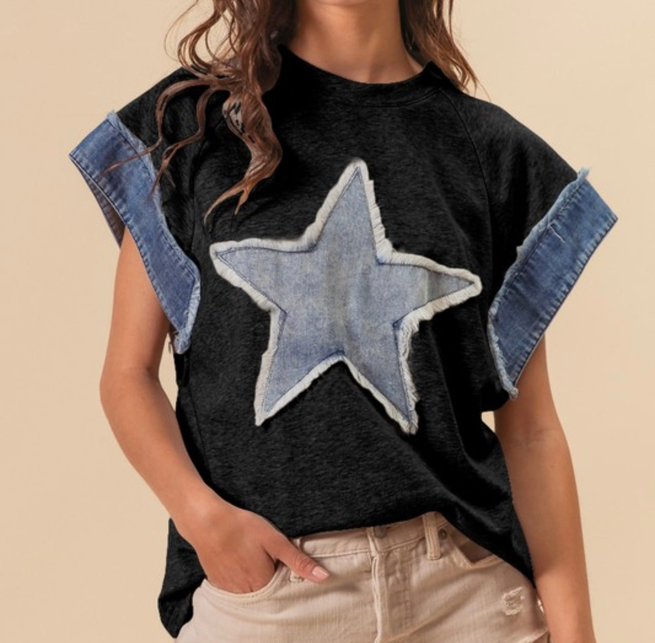 Denim Fourth Top