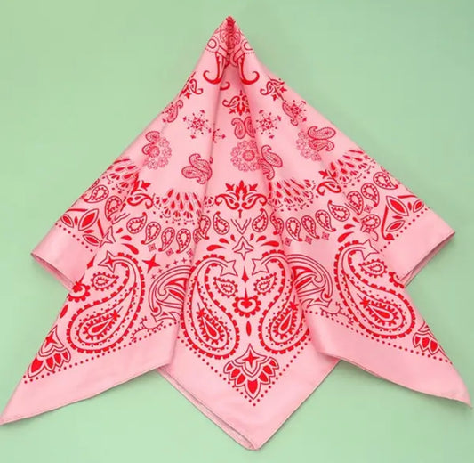 Peony pink bandana