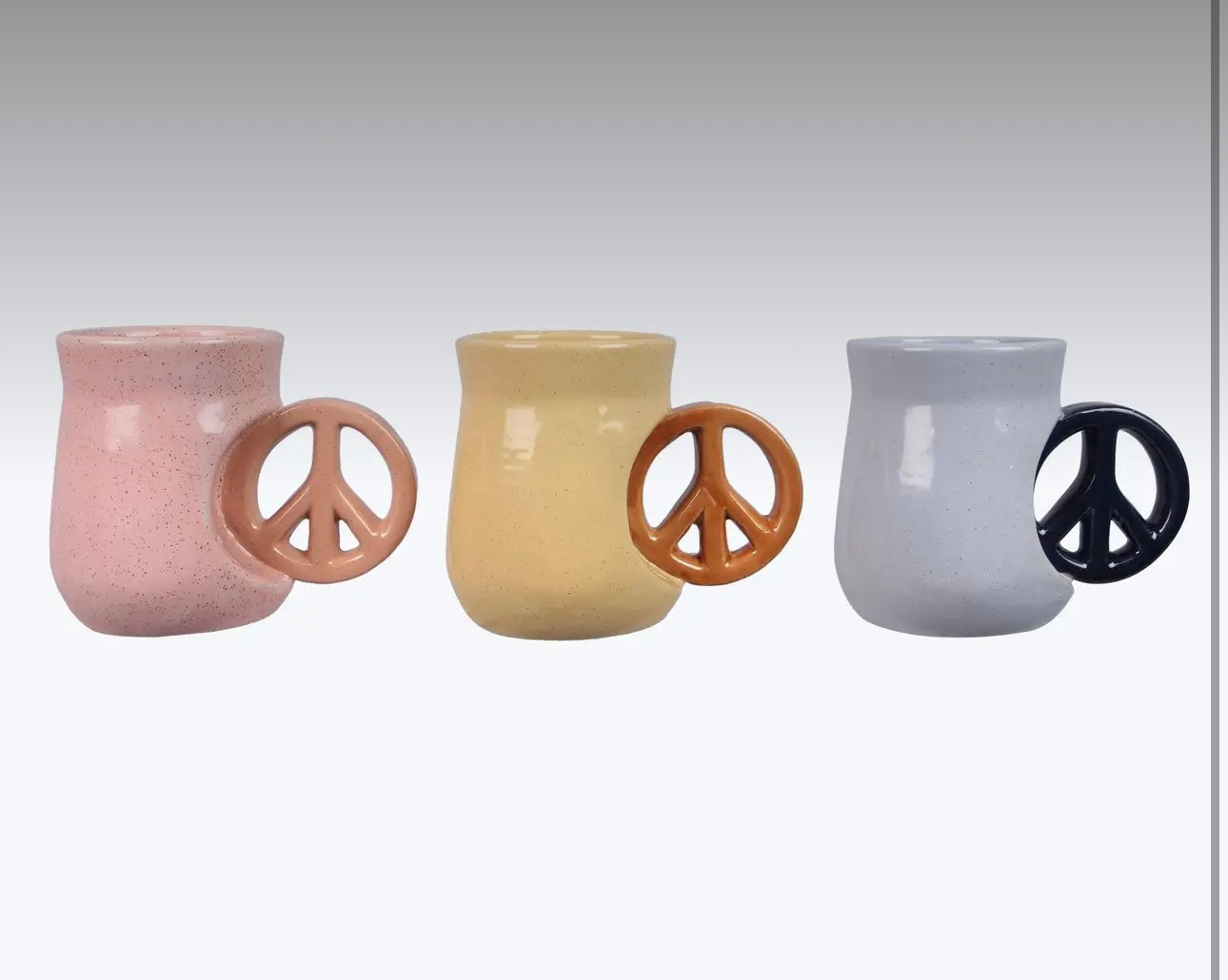 Peace handle mugs