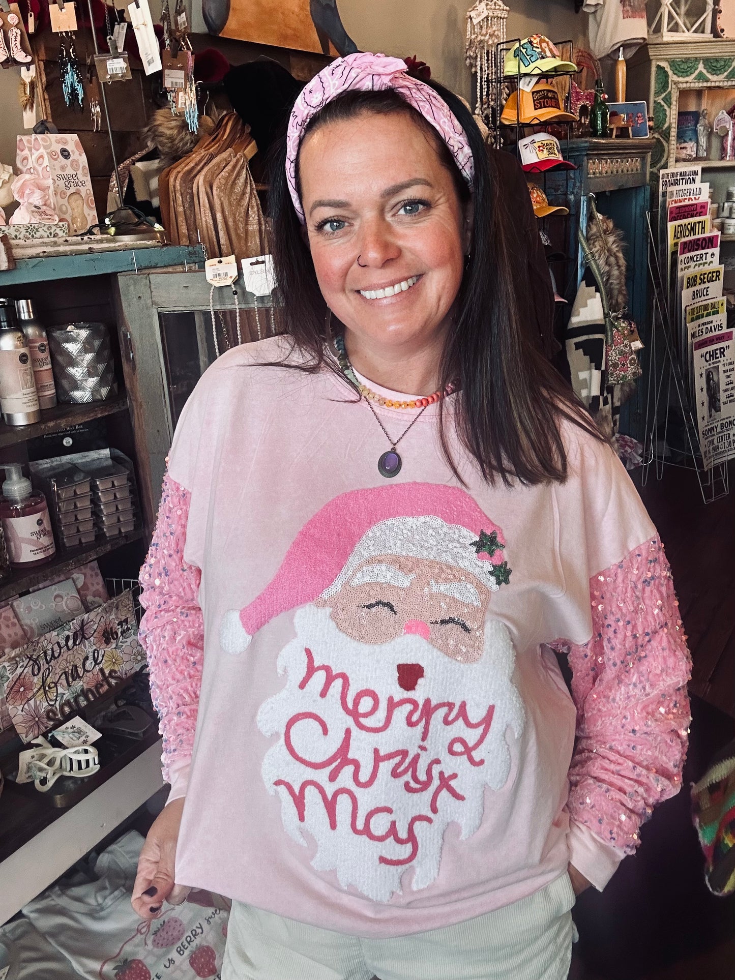 Pinkmas Santa Sweater