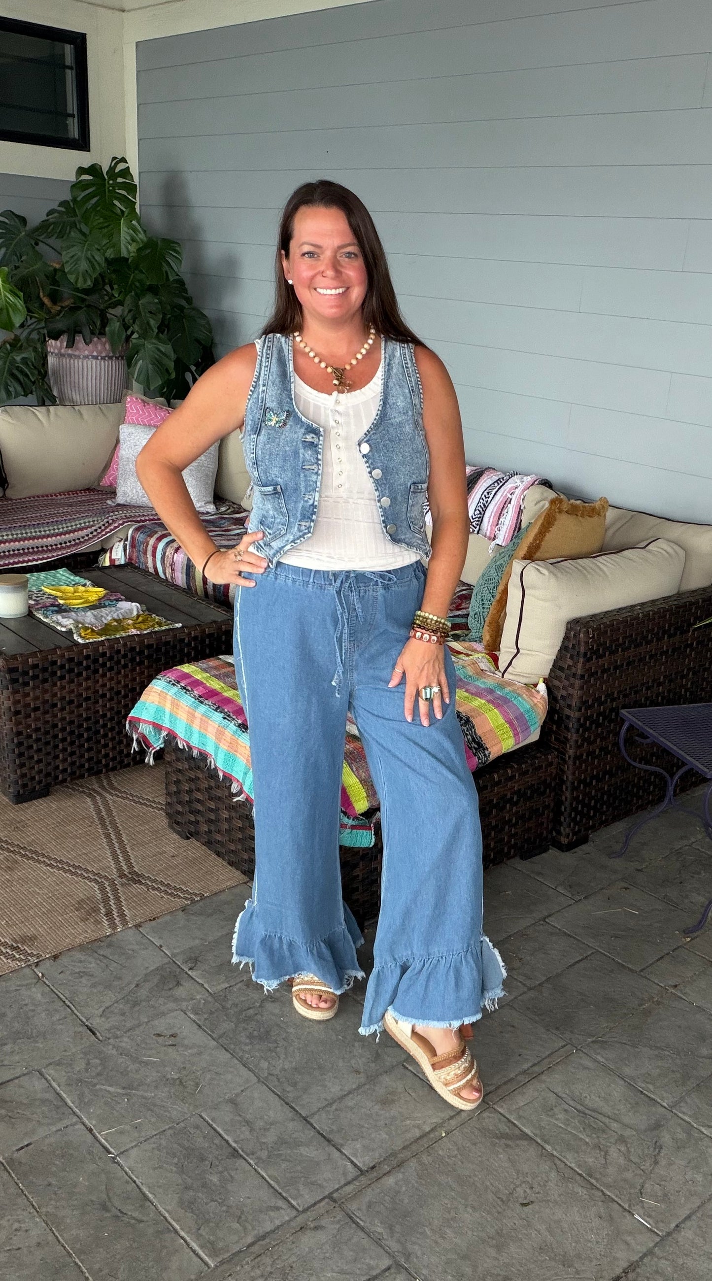 Christy Crop Denim Pants