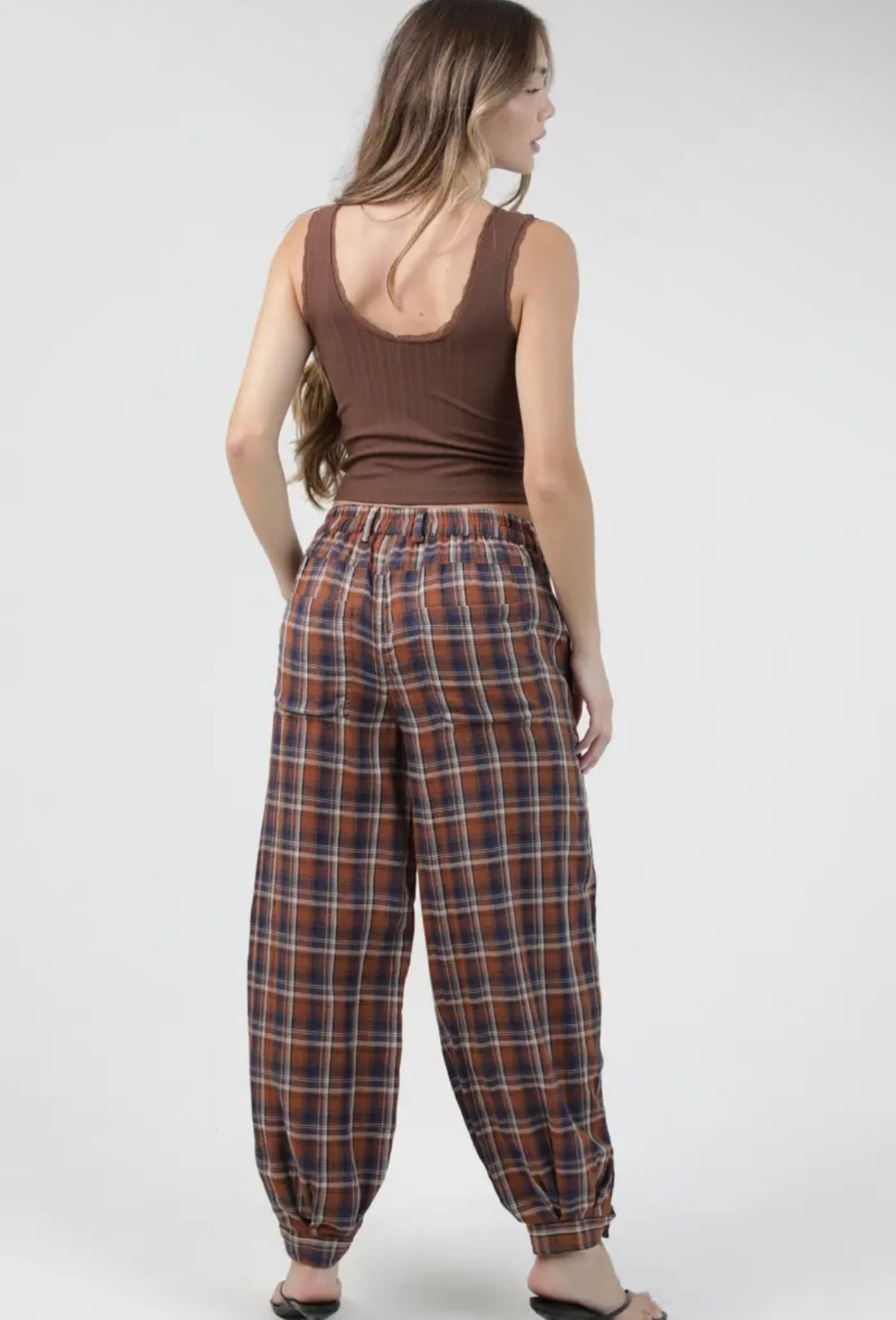 Pistachio Plaid Pants