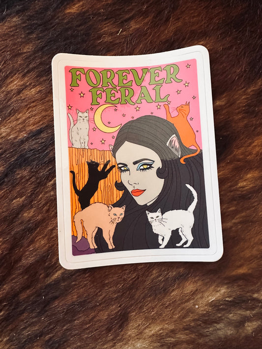 Feral Sticker
