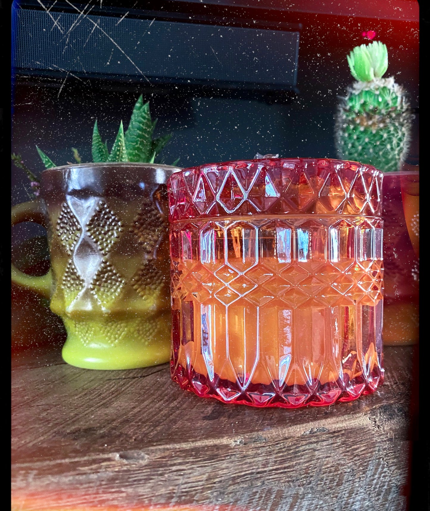 Pomander Petite Shimmer 8oz Soy Candle / Orange Glass