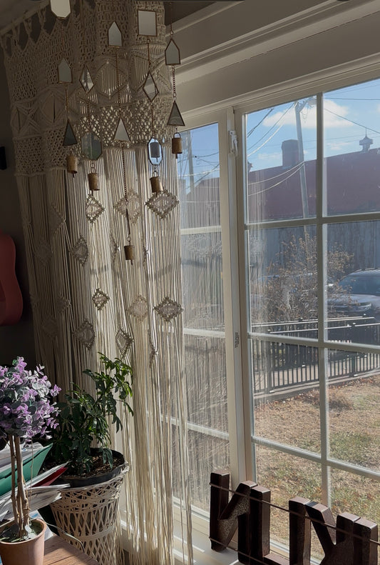 Macrame curtain Set (in store only)