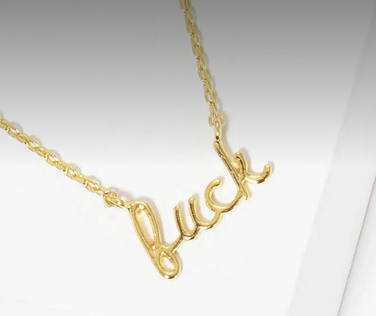Bad gold necklace