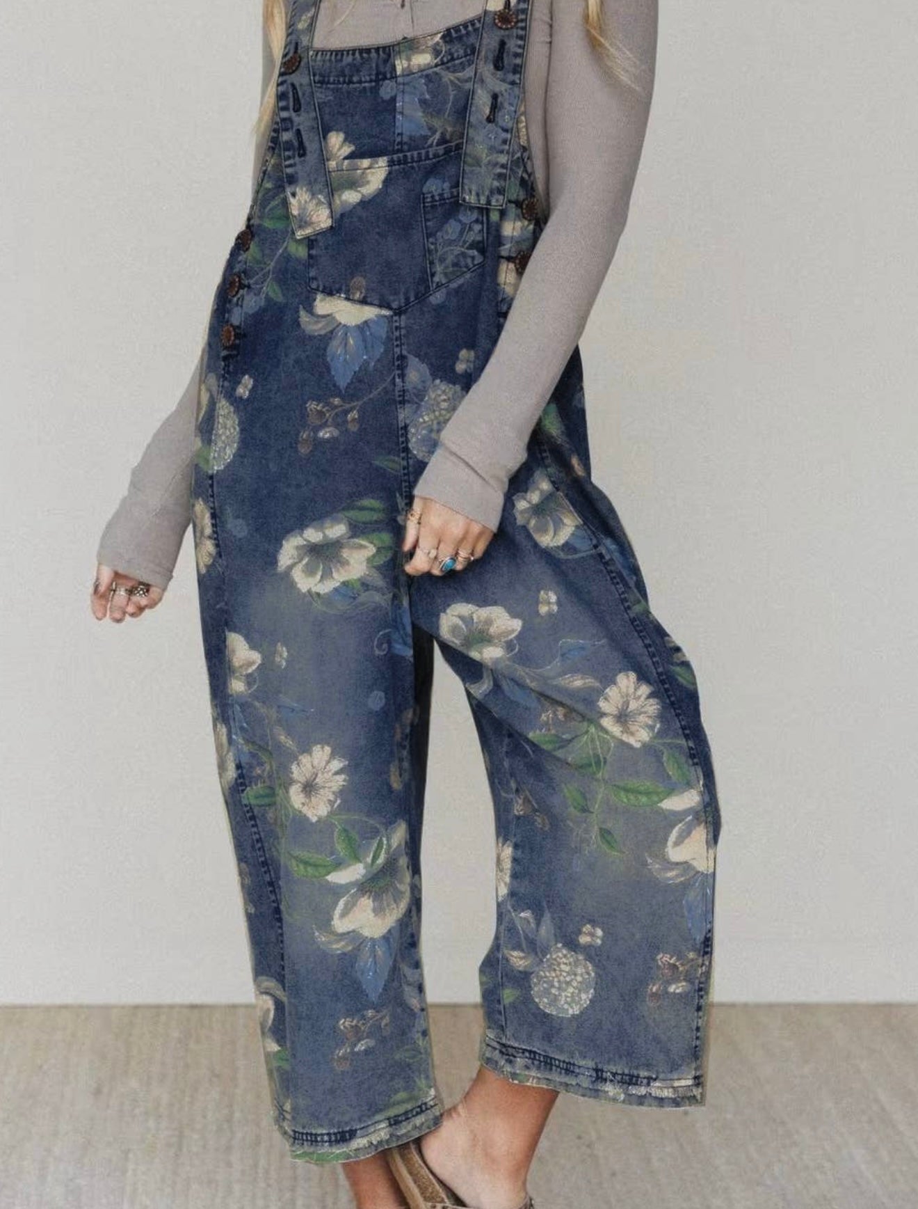 Maggie Floral Overalls