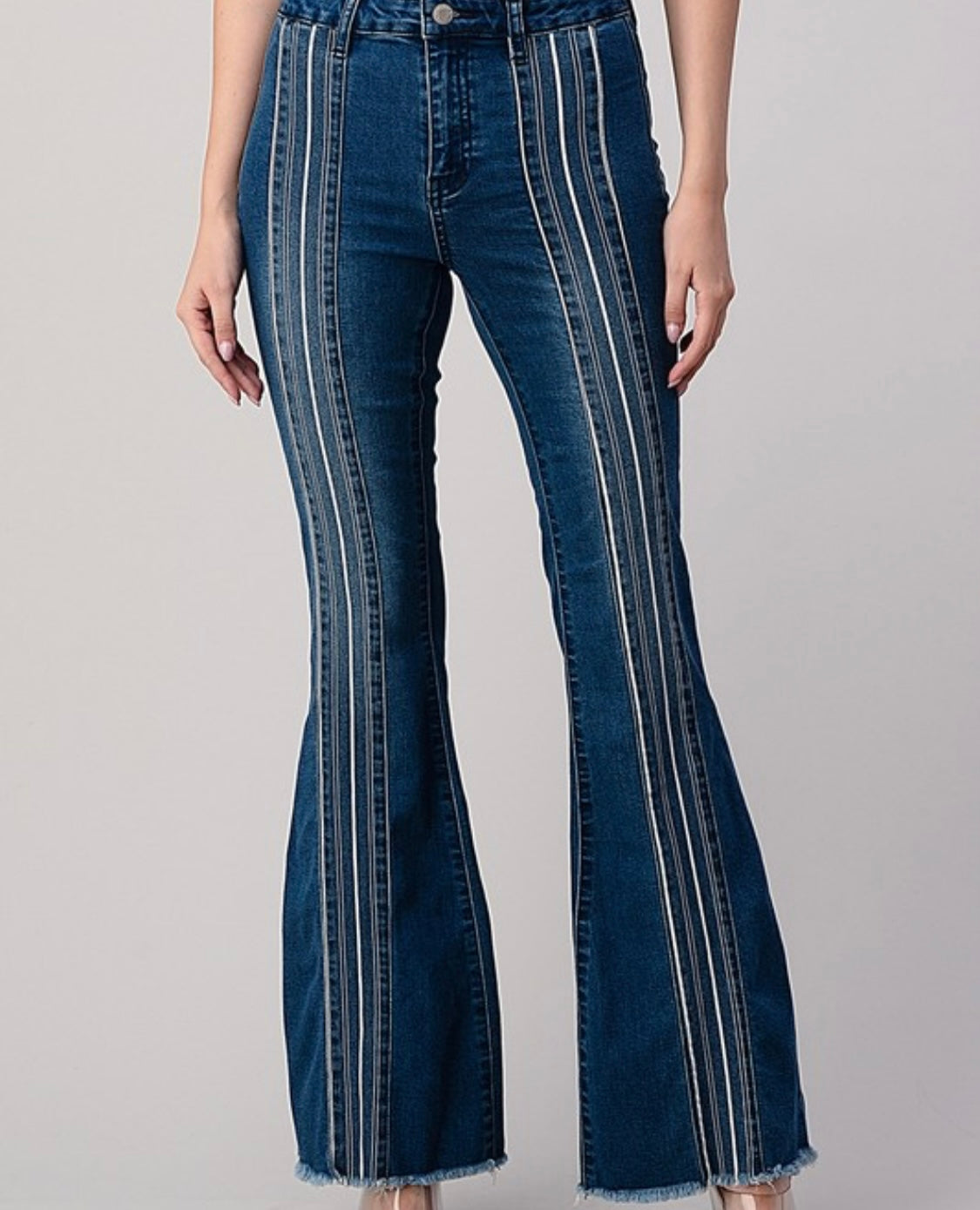 Flare pin stripe Jean