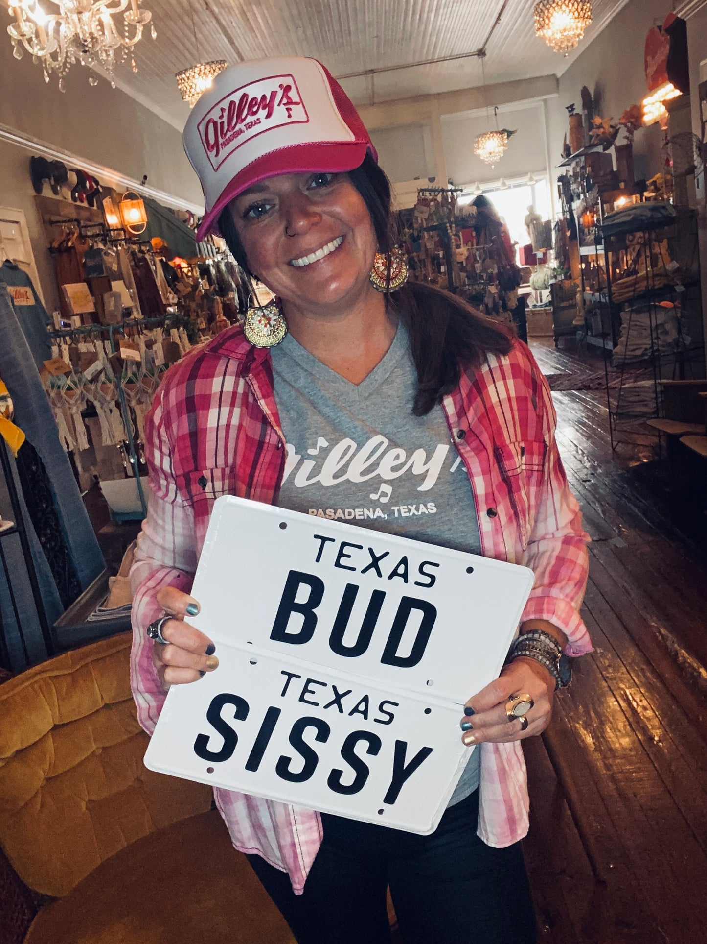 Bud & Sissy License Plate