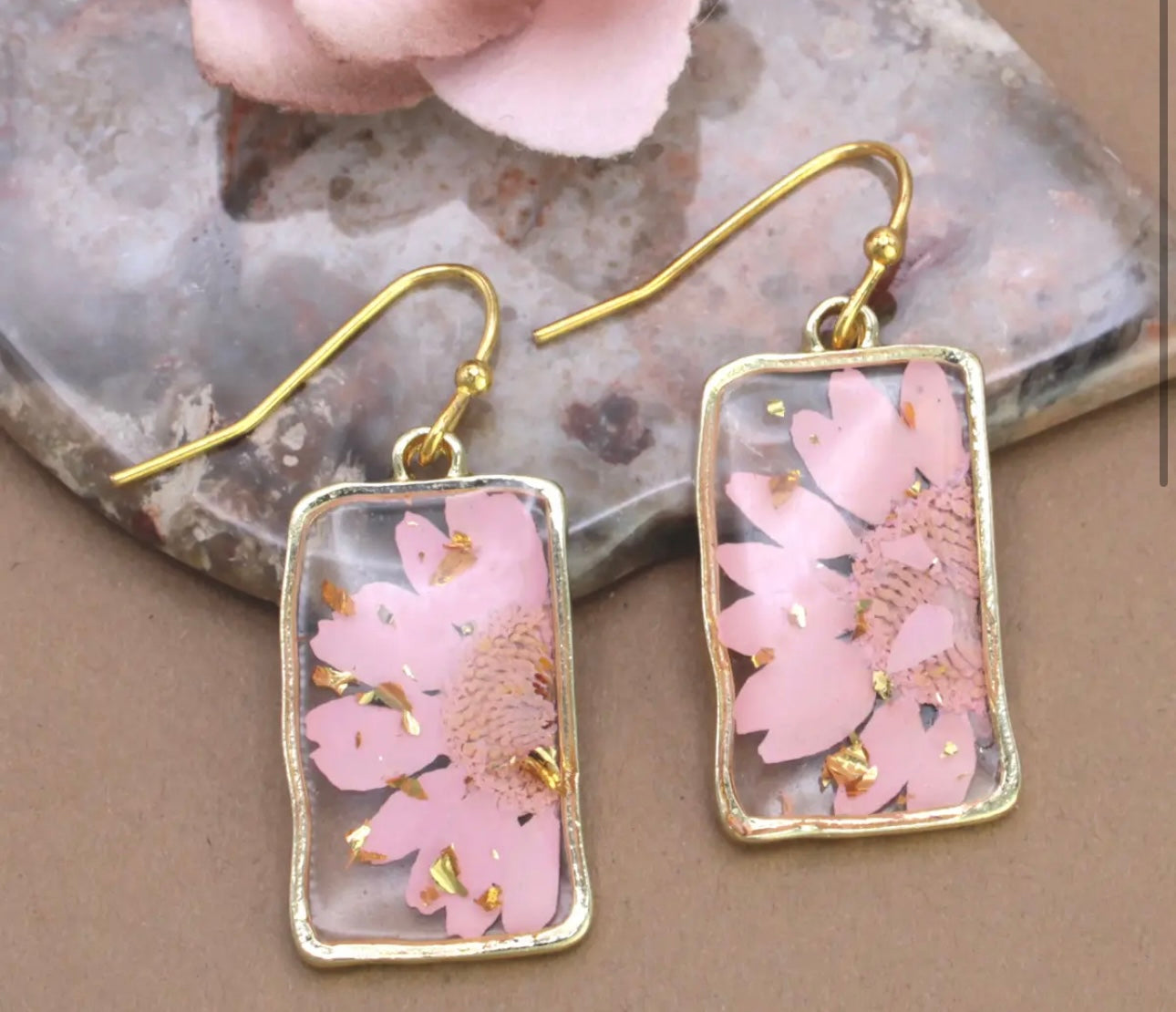 Dried pink rectangles