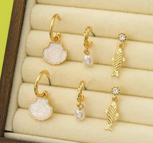 Fish shell marine set